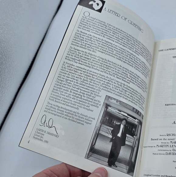 Vintage 1995 The Phantom Of The Opera Pantages Theatre Program Playbill - Picture 6 of 7